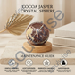 Cocoa Jasper Crystal Sphere – Natural Grounding Healing Crystal Ball for Meditation, Emotional Balance & Protection | Polished Jasper Stone for Home Décor, Reiki & Chakra Healing