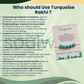 Turquoise 5 Beads Rakhi – Natural Crystal Rakhi for Protection, Communication, Positivity & Good Fortune