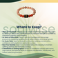 Taurus (Vrishabh Rashi) Zodiac Bracelet – Natural Sunstone & Carnelian Crystal Bracelet for Confidence, Vitality & Success