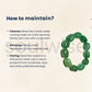 Soulwise Green Aventurine tumble bracelet for good relationships, happiness, health, and wealth, healing Crystal for Peace, Chakra Healing, and balancing.