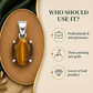 Natural Tiger’s Eye Gemstone Pendant – Oval-Cut Confidence & Protection Crystal Jewellery