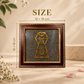 Jainism Symbol Pyrite Frame 18 × 18 – Jain Spiritual Décor for Home, Office & Devotional Gifting