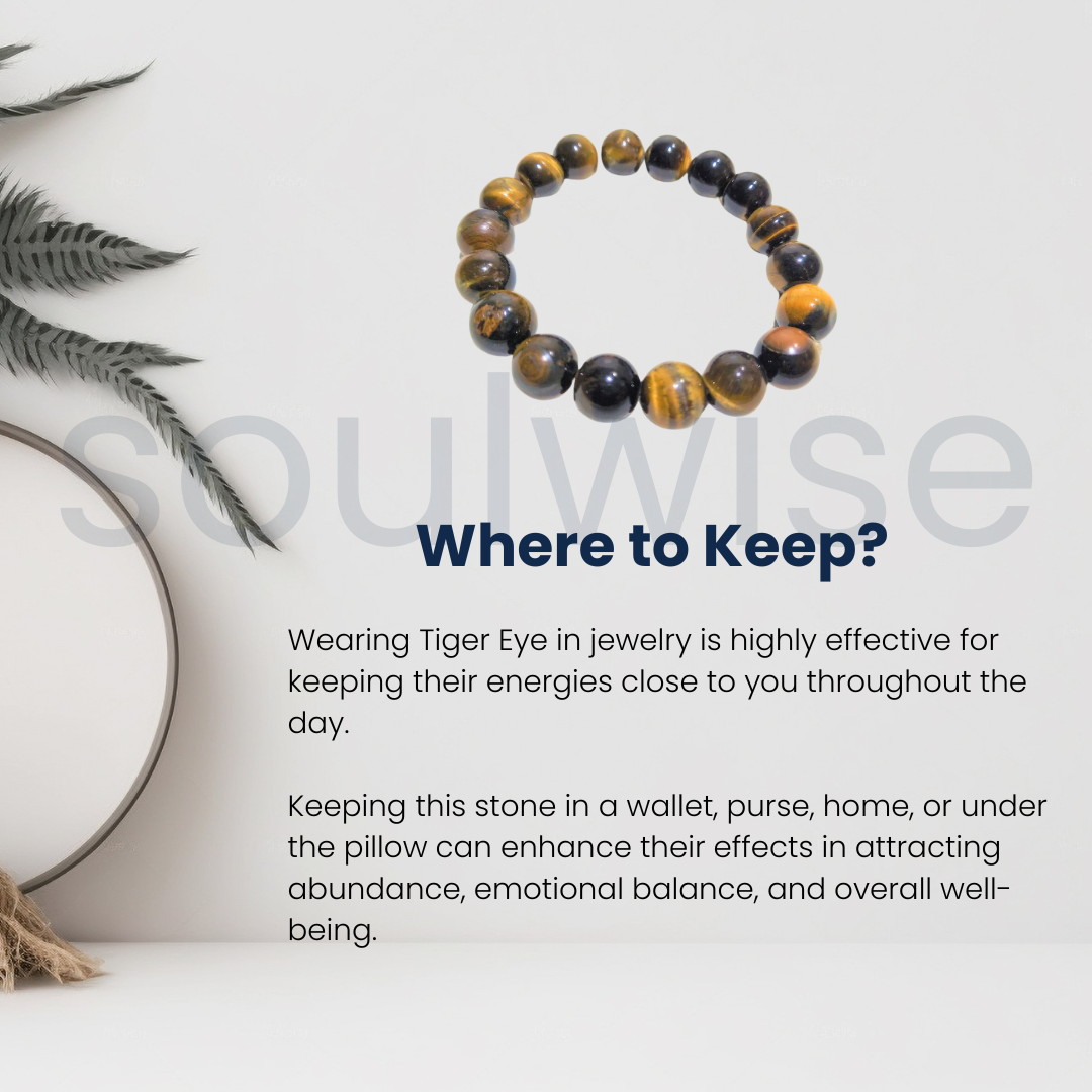 टाइगर आई ब्रेसलेट 10मिमी