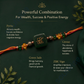 Money Magnet Rakhi with Zibu Symbol – Green Jade, Citrine & Pyrite Prosperity Rakhi for Abundance, Success & Positive Energy