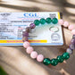 Soulwise Relationship Healing Crystal Bracelet: Amethyst, Rose Quartz & Green Aventurine for Harmony & Wellbeing , 8mm certified, unisex