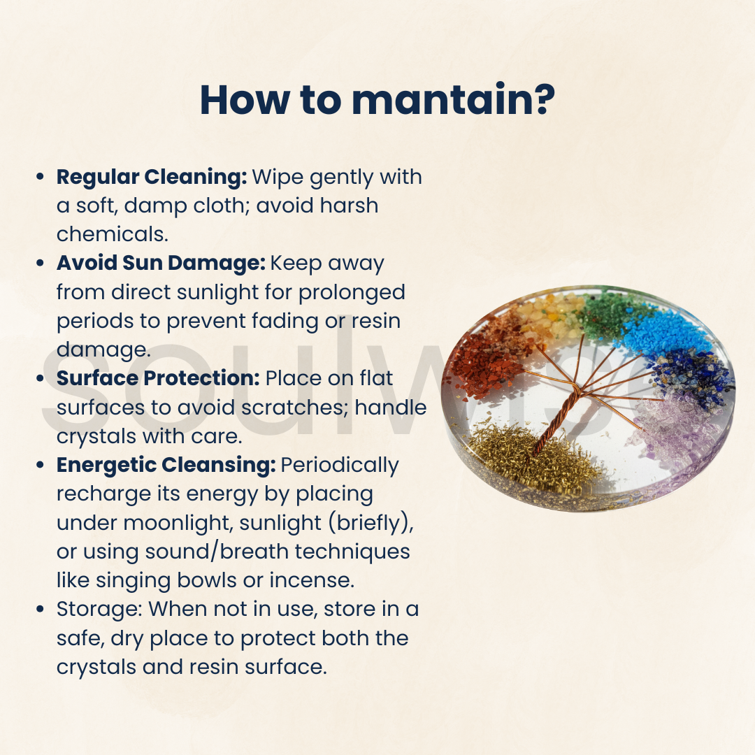 7 चक्र जीवन वृक्ष कोस्टर