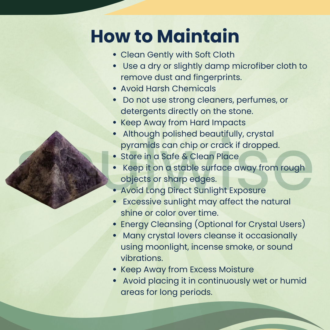 Natural Iolite Crystal Pyramid – Gemstone Energy Pyramid for Intuition, Meditation & Spiritual Growth