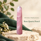 Natural Rose Quartz Crystal Pencil – Pink Healing Gemstone Point for Love, Self-Love, Emotional Balance, Heart Chakra Healing, Reiki, Meditation & Positive Energy