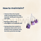 Amethyst Three-Bottle Wish Pendant Necklace – Natural Crystal Chips in Mini Glass Bottles for Healing, Manifestation & Gift -Without Chain