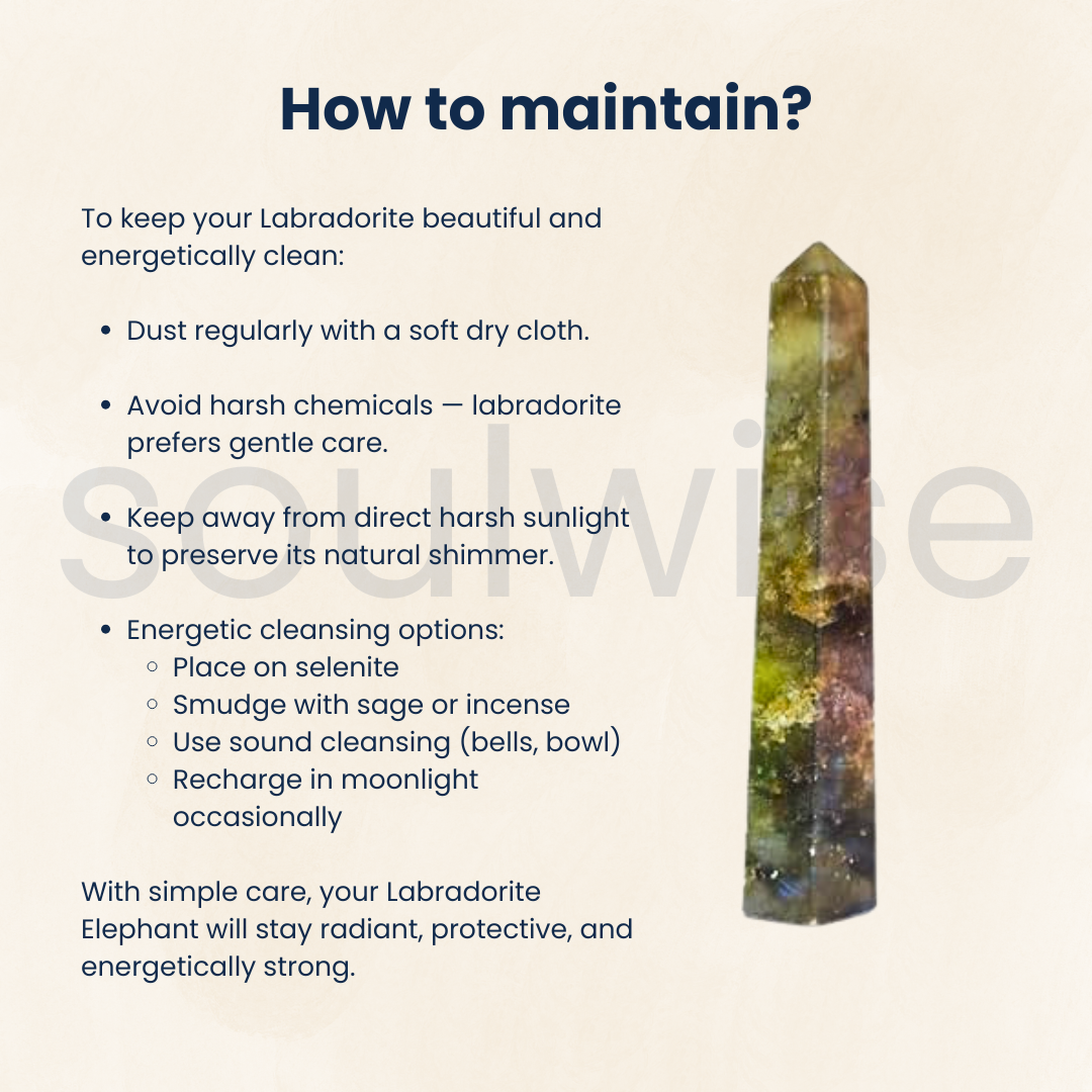 Labradorite Pencil Tower 4.5 Inch – Natural Healing Crystal