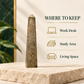 Natural Peru Pyrite Crystal Pencil – Imported Golden Healing Gemstone Point for Wealth, Prosperity, Money Attraction, Confidence, Motivation, Reiki, Meditation & Positive Energy