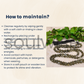 Soulwise Natural Labradorite Jaap Mala 108+1 Beads (8mm) | Spiritual Healing Prayer Beads for Meditation, Mantra Chanting, Reiki & Chakra Balancing