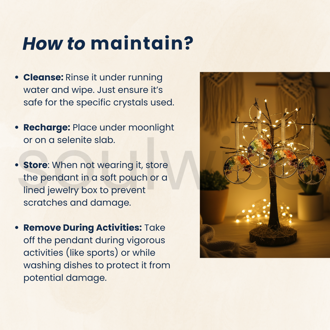 7 Chakra Crystal Tree Ornament, Set of 2, Tree of Life Decor