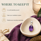 Natural Amethyst Gemstone Pendant – Oval-Cut Purple Crystal Jewellery