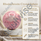 Rhodochrosite Crystal Sphere – Natural Healing Crystal Ball for Love, Emotional Healing, Compassion & Inner Harmony | Polished Gemstone Sphere for Meditation, Reiki & Home Décor