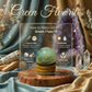 Green Fluorite Crystal Sphere (50–55mm) with Wooden Stand – Natural Healing Stone for Meditation, Chakra Balance, Focus & Home Décor