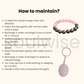 Soulwise Rose Quartz & Pyrite Healing Bracelet 10mm with Rose Quartz Angelic Keychain, Valentine's Gift Combo for Love, Positivity & Emotional Healing