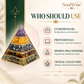 Money Magnet Crystal Pyramid with Green Aventurine, Tiger Eye, Pyrite, Citrine & Amethyst