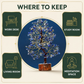 Lapis Lazuli Crystal Tree 8 Inch – Blue Gemstone Tree for Home Décor, Office Desk, Meditation & Spiritual Gifting