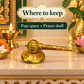 Siddh Hanuman Ji Gada with Stand 3 Inch – Golden-Plated Metal Base, Symbol of Strength & Protection | Diwali Gift
