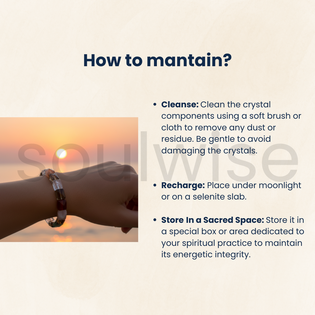 Seven ChakraMini Pyramid Bracelet – Natural Healing Crystal Beads for Energy Balance, Meditation, Reiki, and Spiritual Wellness