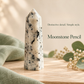 Natural Moonstone Crystal Pencil – Healing Gemstone Point for Intuition, Emotional Balance, Inner Peace, Reiki, Meditation, Chakra Balancing & Spiritual Home Décor