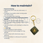 Natural Pyrite Om Keychain Certified Square Pyrite Crystal Key Ring