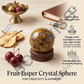 Fruit Jasper Crystal Sphere – Natural Healing Crystal Ball for Creativity, Emotional Balance & Grounding Energy | Polished Jasper Stone for Meditation, Reiki & Home Décor