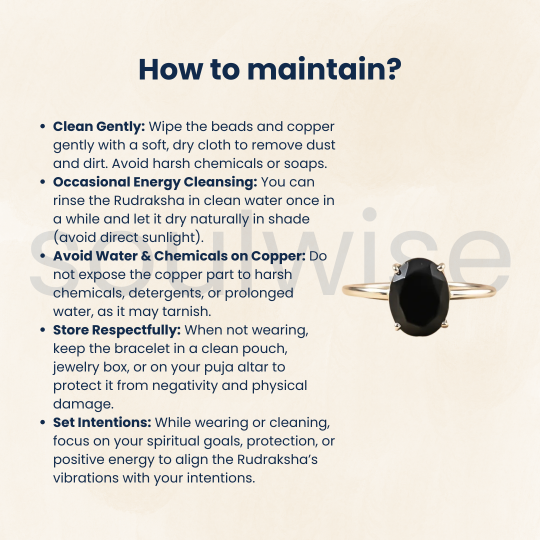 Natural Black Tourmaline Gemstone Ring – Protection,Grounding, Negative Energy & Protection