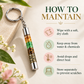 Money Magnet Natural Crystal Chips Keychain – Prosperity-Themed Gemstone Keyring for Keys, Bags & Spiritual Gifting