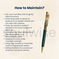 Dhan Yog Crystal Pen with Natural Gemstone Chips Money Magnet Prosperity Pen