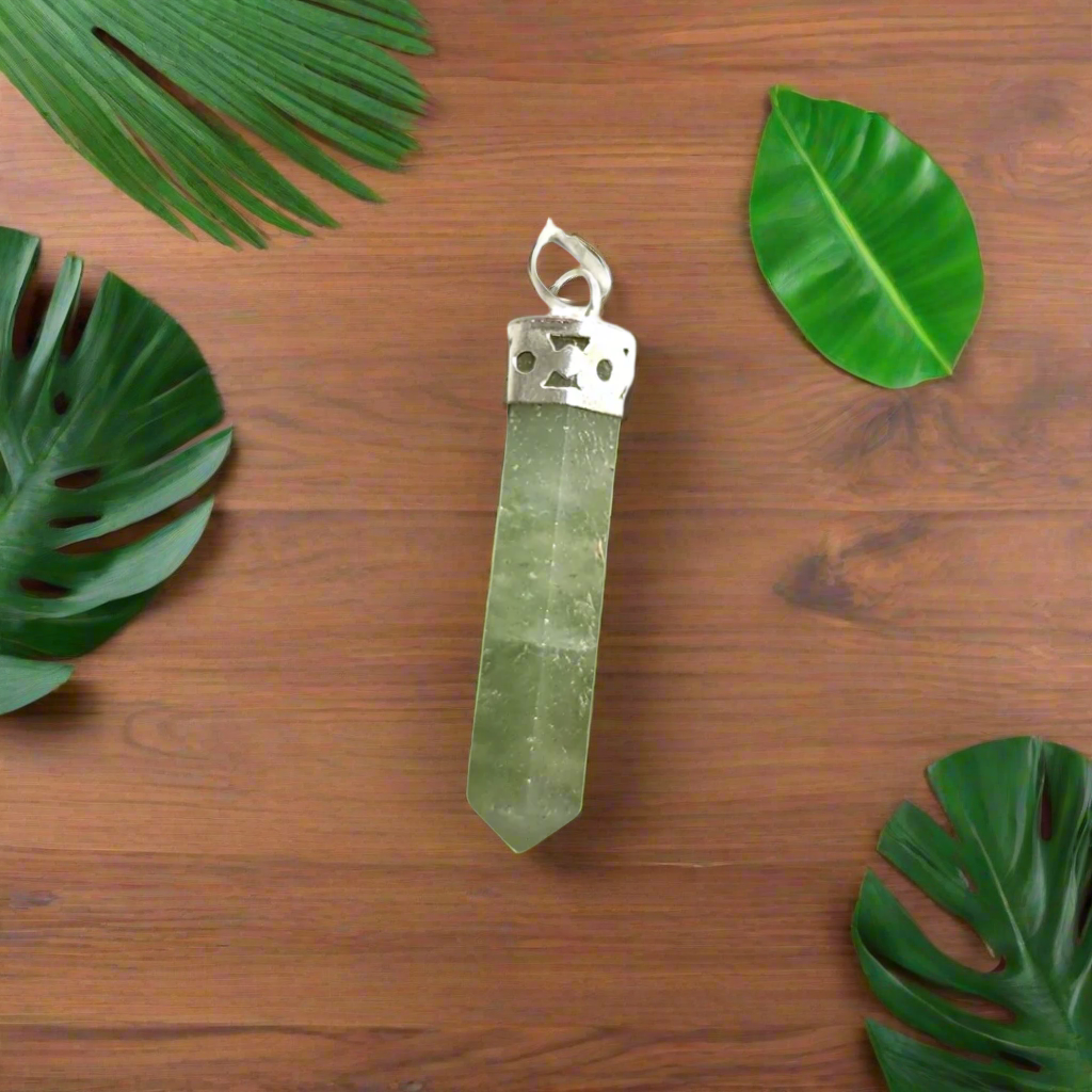 Natural Crystal Point Pendant