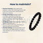 Black Tourmaline Bracelet 8mm – Natural Protection Crystal Beads for Evil Eye Shield, Grounding & Focus | Unisex