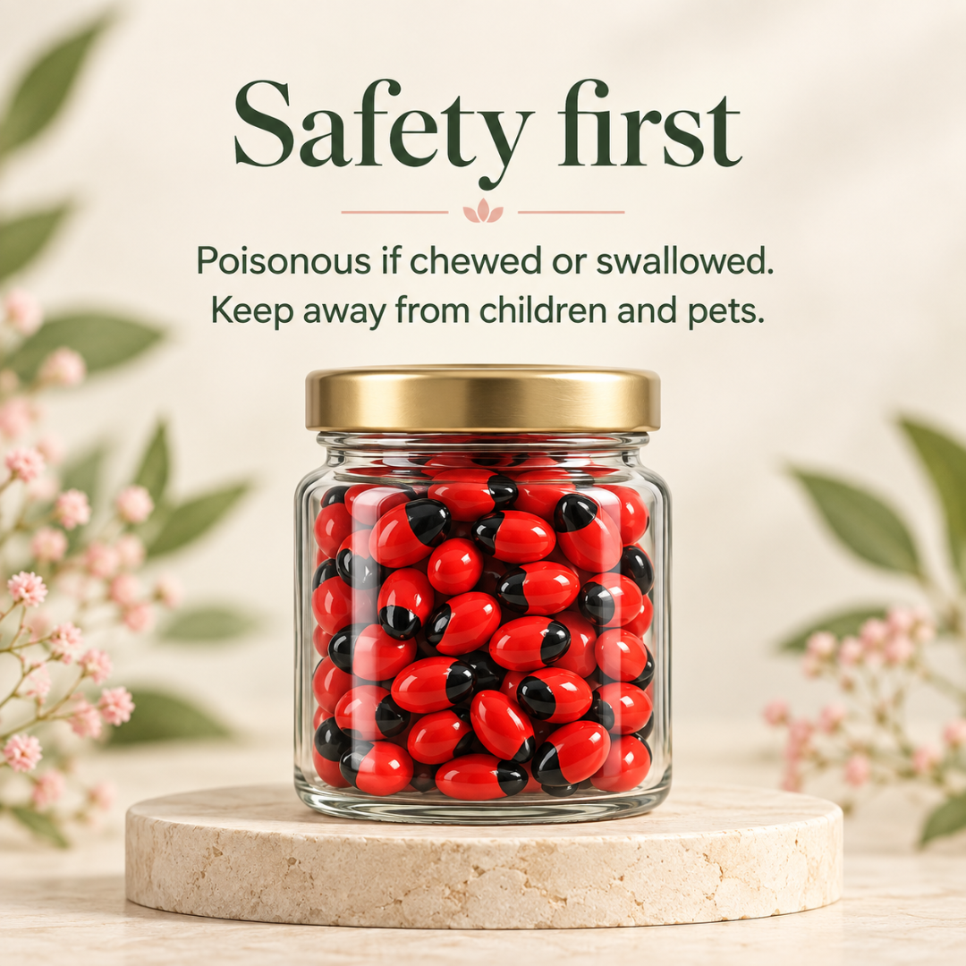 गुंजम/चिमरी लाल माला 108 मनके