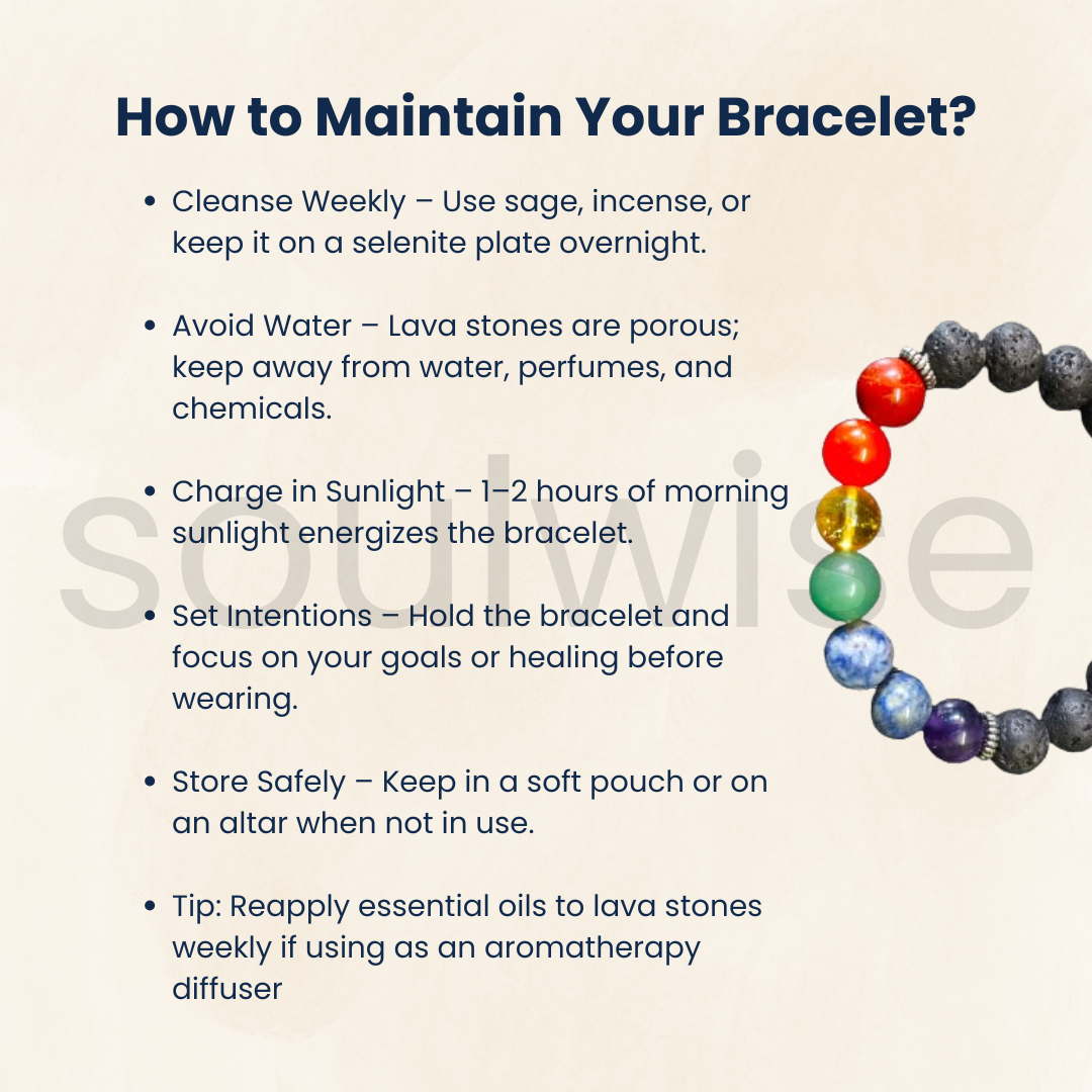 Natural Lava Stone 7 Chakra Bracelet – 10mm Genuine Gemstone Beads | Reiki Energy Healing, Meditation & Yoga Bracelet .