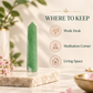 Green Aventurine Crystal Pencil 3 Inch – Natural Healing Gemstone Point for Good Luck, Wealth, Prosperity, Heart Chakra Balancing, Reiki, Meditation & Positive Energy