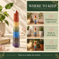 Seven Chakra Crystal Wand / Tower – Natural 7 Chakra Healing Gemstone Point for Energy Balancing, Positive Energy, Reiki, Meditation, Spiritual Alignment & Home Décor