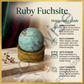 Ruby Fuchsite Crystal Sphere (50–55mm) with Wooden Stand – Natural Healing Crystal Ball for Reiki, Meditation, Chakra Balancing & Home Décor