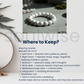 Howlite Crystal Bracelet 8mm for Women & Men – Natural Stone for Calmness, Peace & Stress Relief