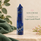 Natural Lapis Lazuli Crystal Pencil – Healing Gemstone Point for Wisdom, Mental Clarity, Focus, Communication, Intuition, Reiki, Meditation, Chakra Balancing & Positive Energy