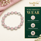Natural Rose Quartz Chain Bracelet – Pink Healing Crystal Jewelry for Love, Self-Love, Emotional Balance, Relationship Harmony, Heart Chakra & Positive Energy | Elegant Bracelet for Women & Girls