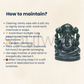 Soulwise Jade Ganesha Idol – 14 cm | Hand-Carved Green Jade Ganpati Statue for Prosperity, Healing & Heart Chakra Energy