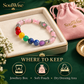 Rose Quartz Bracelet with 7 Chakra Beads & Hamsa Hand Charm – Natural Pink Healing Crystal Bracelet for Love, Protection, Emotional Balance, Positive Energy, Reiki & Spiritual Harmony | Unisex Gemstone Jewelry