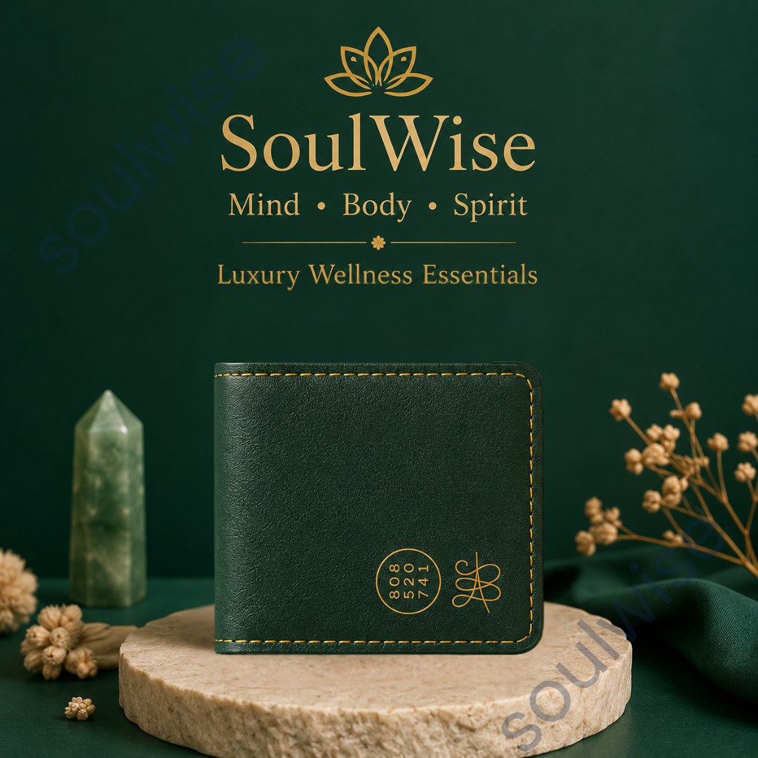 Men's Wallet with Zibu Prosperity Symbol – Premium Vegan Leather Wallet for Success, Abundance & Everyday Elegance
