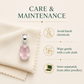 Natural Rose Quartz Gemstone Pendant – Oval-Cut Pink Crystal Jewellery