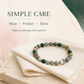 Scorpio Zodiac Crystal Bracelet with Hamsa Hand Charm – Certified Labradorite & Malachite 8mm Beads