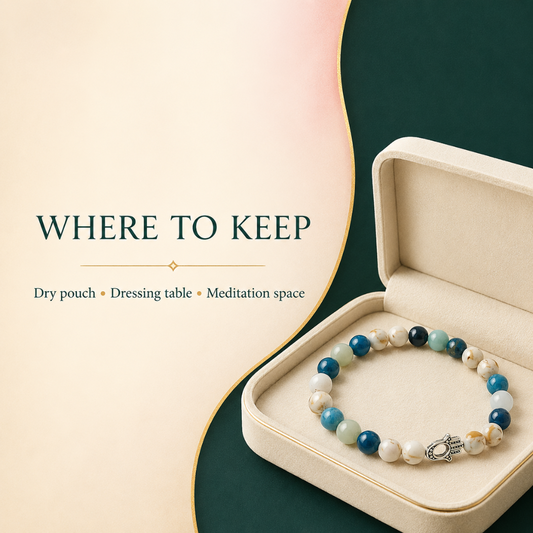 Gemini Zodiac Crystal Bracelet with Hamsa Hand Charm – Certified Natural Multi-Stone 9mm Beads