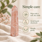 Natural Peach Moonstone Crystal Pencil – Healing Gemstone Point for Emotional Balance, Inner Peace, Love, Intuition, Reiki, Meditation, Chakra Balancing & Positive Energy