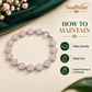 Natural Rose Quartz Chain Bracelet – Pink Healing Crystal Jewelry for Love, Self-Love, Emotional Balance, Relationship Harmony, Heart Chakra & Positive Energy | Elegant Bracelet for Women & Girls