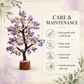 Soulwise Amethyst Crystal Tree for Positive Energy – 8-10 Inch Handcrafted Gemstone Bonsai Tree for Healing, Vastu, Home Decor, Meditation & Gifts